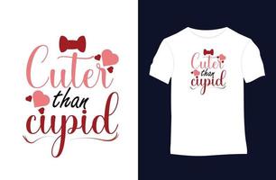 diseño de camisetas vectoriales de San Valentín con siluetas, tipografía, impresión, ilustración vectorial vector