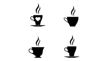 Collection of different forms of cups Free Vector