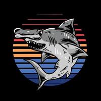 Hammershark vector illustration