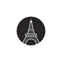 Eiffel tower vector icon