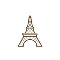 icono de vector de torre eiffel