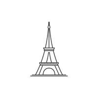 Eiffel tower vector icon