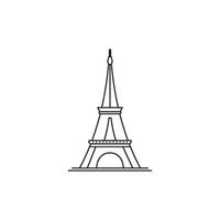 Eiffel tower vector icon