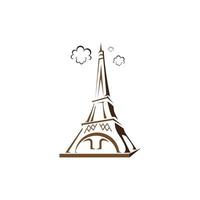 Eiffel tower vector icon