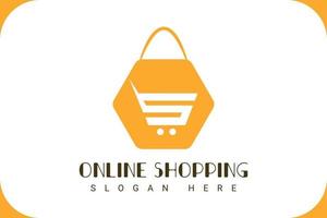 Creative Minimalist Ecommerce Logo Design vector