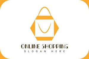Creative Minimalist Ecommerce Logo Design vector