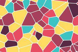 voronoi diagrama colorido textura de mosaico geométrico, fondo, textura de piedra, patrones de mosaico de vector de tela impresa