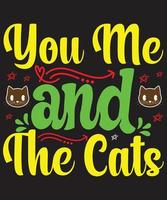 The Best Cats Quotes T-Shirt Design vector