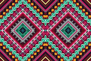 traditional ethnic geometric pattern background design for backgrounds carpet wallpaper clothes wrap fabric seamless embroidery style vector illustration