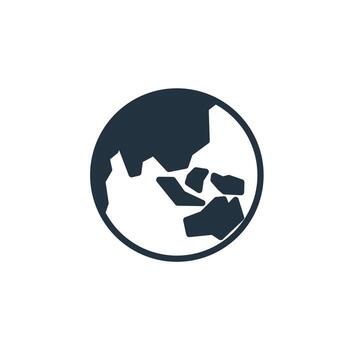 World icons in trendy flat style isolated on white background. globe symbol for web and mobile apps. vector