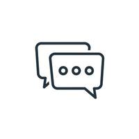Message icon isolated on a white background. Message, communication, chat symbols for web and mobile apps. vector