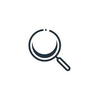 Search icon isolated on a white background. Search symbol for web and mobile apps. vector