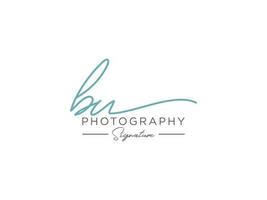 Letter BU Signature Logo Template Vector