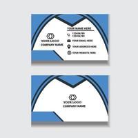 plantilla de tarjeta de visita creativa y limpia de vector profesional de estilo de diseño digital