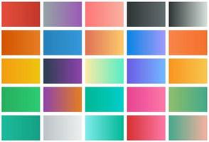 Modern color pallete. Popular Colors. Color Chart. Vector Eps 10. Gradient futuristic colors samples.