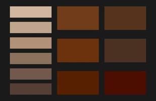 Modern color pallete. Popular Colors. Color Chart. Vector Eps 10. Gradient futuristic colors samples.