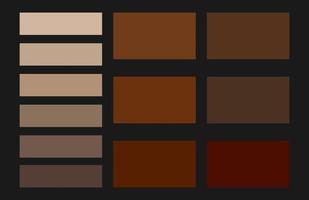 Modern color pallete. Popular Colors. Color Chart. Vector Eps 10. Gradient futuristic colors samples.