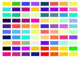 Modern color pallete. Popular Colors. Color Chart. Vector Eps 10. Gradient futuristic colors samples.