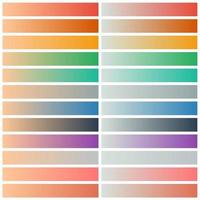 Modern color pallete. Popular Colors. Color Chart. Vector Eps 10. Gradient futuristic colors samples.