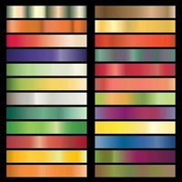 Modern color pallete. Popular Colors. Color Chart. Vector Eps 10. Gradient futuristic colors samples.