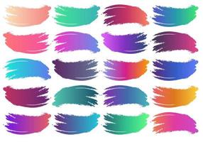 Modern color pallete. Popular Colors. Color Chart. Vector Eps 10. Gradient futuristic colors samples.