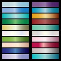 Modern color pallete. Popular Colors. Color Chart. Vector Eps 10. Gradient futuristic colors samples.