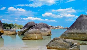 the beauty of Tanjung Tinggi beach, Laskar Pelangi, Belitung, Indonesia photo