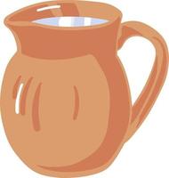 imagen vectorial de una jarra de leche. vector