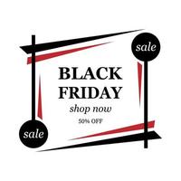 black friday sale frame vector