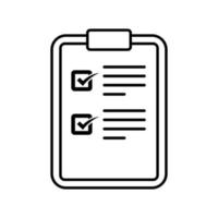 Checklist icons. Checklist icon vector design illustration. Checklist icon isolated on white background. Checklist simple sign.