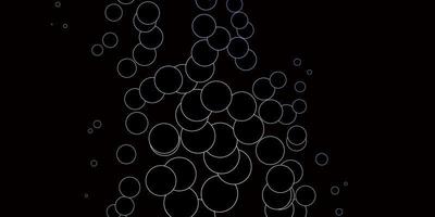 Dark Blue, Green vector background with bubbles.