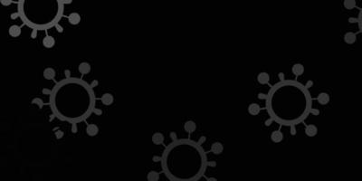 Light gray vector pattern with coronavirus elements.