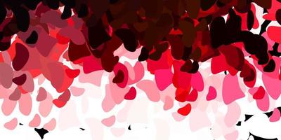 Light pink, red vector template with abstract forms.