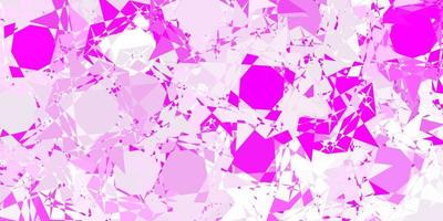 Light pink vector background with polygonal forms.