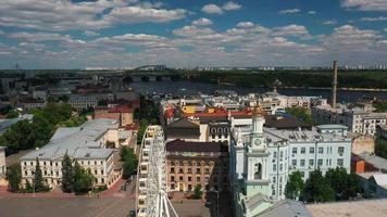 antenn se från kiev stad, ukraina 2021 video