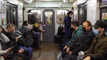 A ride on the subway during a pandemic video