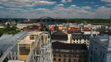 antenn se från kiev stad, ukraina 2021 video