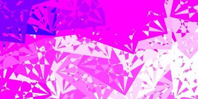 Light Pink vector background with polygonal forms.