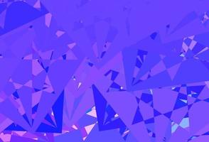 Light Purple vector pattern with polygonal shapes.