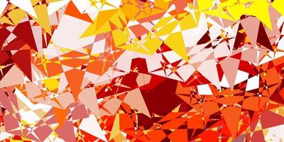 Light Orange vector backdrop with triangles, lines.