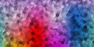 Light multicolor vector template in a hexagonal style.