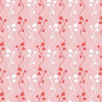 Vector seamless pattern. Pink pattern with a repeating floral pattern.