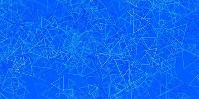 Light BLUE vector backdrop with triangles, lines.