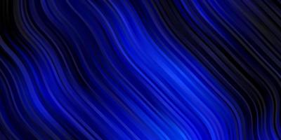 Dark BLUE vector background with lines.