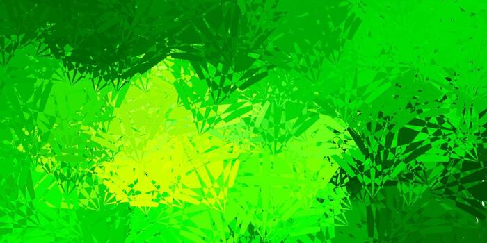 Light Green, Yellow vector layout with triangle forms.