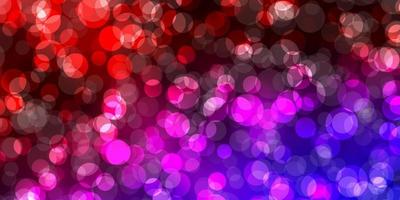 Dark Blue, Red vector background with spots.