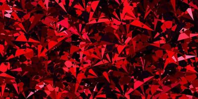 Dark Pink, Red vector template with triangle shapes.