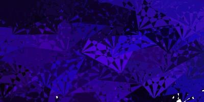 Dark Purple vector background with random forms.