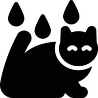 ilustración de vector de gato en un fondo. símbolos de calidad premium. iconos vectoriales para concepto y diseño gráfico.