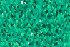 Light Green vector background with liquid shapes.